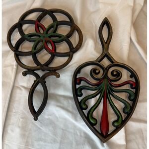 "Tree of Life" & "Heart of Life" Trivet Set of 2 by Wilton